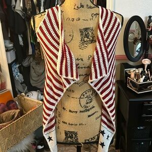 Xhilaration american flag cardigan/coverup